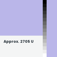 Color chip: Approx. 2705 U
