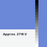 Color chip: Approx. 2718 U