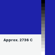 Color chip: Approx. 2736 C
