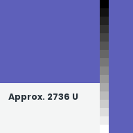 Color chip: Approx. 2736 U