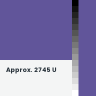 Color chip: Approx. 2745 U