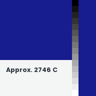 Color chip: Approx. 2746 C