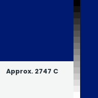Color chip: Approx. 2747 C