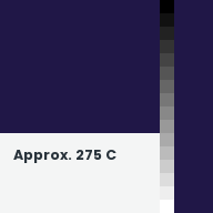 Color chip: Approx. 275 C