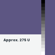 Color chip: Approx. 275 U