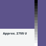Color chip: Approx. 2755 U