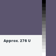 Color chip: Approx. 276 U