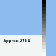 Color chip: Approx. 278 U