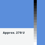 Color chip: Approx. 279 U