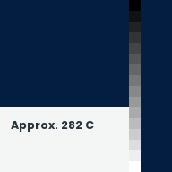 Color chip: Approx. 282 C
