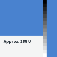 Color chip: Approx. 285 U