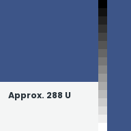 Color chip: Approx. 288 U