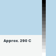 Color chip: Approx. 290 C