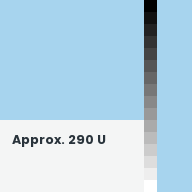 Color chip: Approx. 290 U