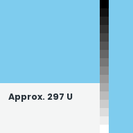 Color chip: Approx. 297 U