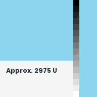 Color chip: Approx. 2975 U