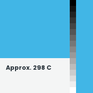 Color chip: Approx. 298 C