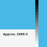 Color chip: Approx. 2985 U