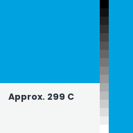 Color chip: Approx. 299 C