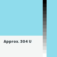 Color chip: Approx. 304 U