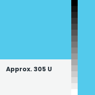 Color chip: Approx. 305 U