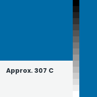 Color chip: Approx. 307 C