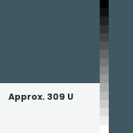Color chip: Approx. 309 U