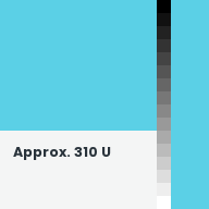 Color chip: Approx. 310 U