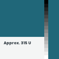 Color chip: Approx. 315 U