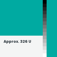 Color chip: Approx. 326 U