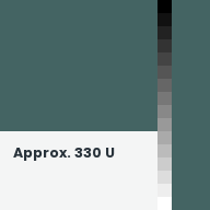 Color chip: Approx. 330 U
