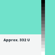 Color chip: Approx. 332 U
