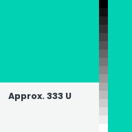 Color chip: Approx. 333 U