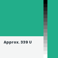 Color chip: Approx. 339 U