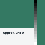 Color chip: Approx. 341 U