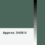 Color chip: Approx. 3435 U