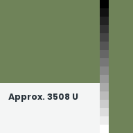 Color chip: Approx. 3508 U