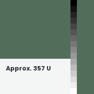 Color chip: Approx. 357 U