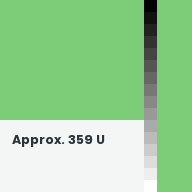 Color chip: Approx. 359 U