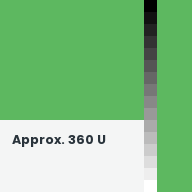 Color chip: Approx. 360 U