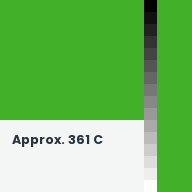 Color chip: Approx. 361 C