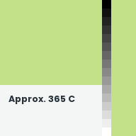 Color chip: Approx. 365 C