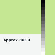 Color chip: Approx. 365 U