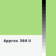 Color chip: Approx. 366 U