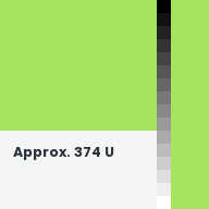 Color chip: Approx. 374 U