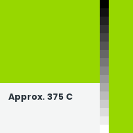 Color chip: Approx. 375 C