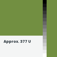 Color chip: Approx. 377 U