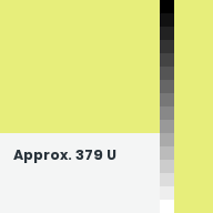 Color chip: Approx. 379 U