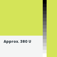 Color chip: Approx. 380 U