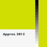 Color chip: Approx. 381 C